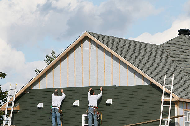 Professional Emergency Siding Repair technician working in Waldo, OH